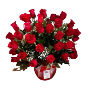Florero de Rosas