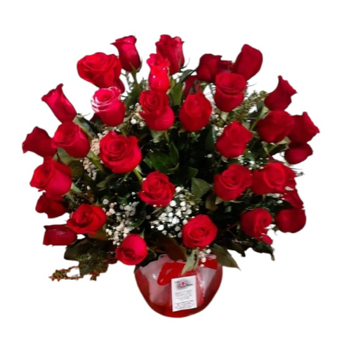 Florero de Rosas