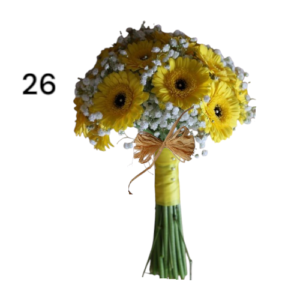 BUQUE DE NOVIA CO 10 GERBERAS