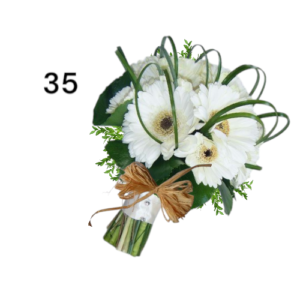 buque de novia  con gerberas
