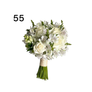 hermoso buque de novia de rosas y astromelias