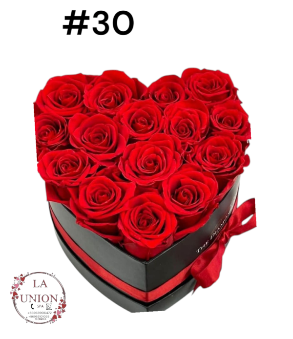 Hermoso arreglo de 15 tallos de rosas + en caja