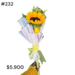 Hermoso arreglo de mano 2 flores