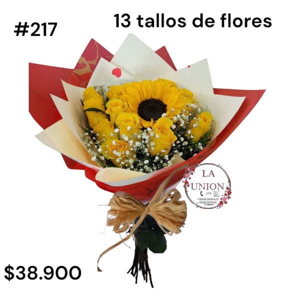 Hermoso arreglo de mano