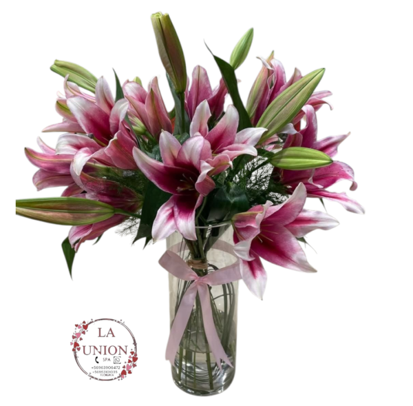 Hermosos lilium orientales 10 tallos