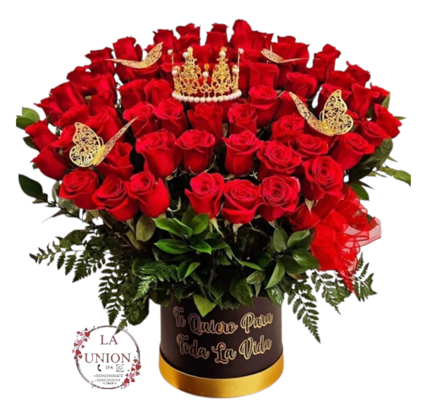 Hermosas 60 rosas en caja