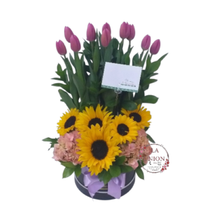 hermosa caja floral