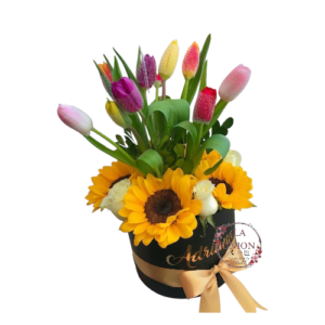 hermosa caja floral