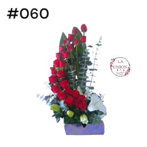 Espiral doble linea con 27 flores