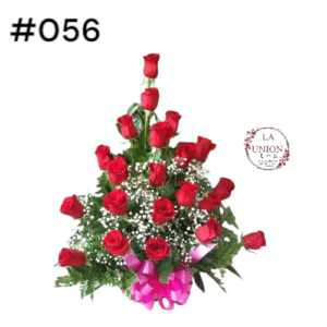 Arrimo rojo 21 rosas rojas