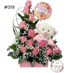 hermoso arreglo en L  con peluche