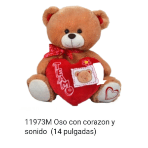 oso con corazón y sonido