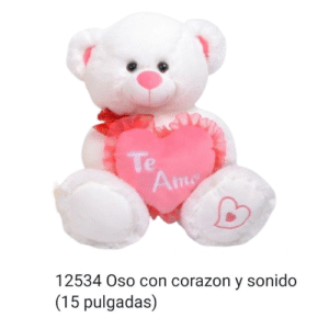 oso con corazón y sonido
