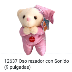 hermoso oso rezador con sonido