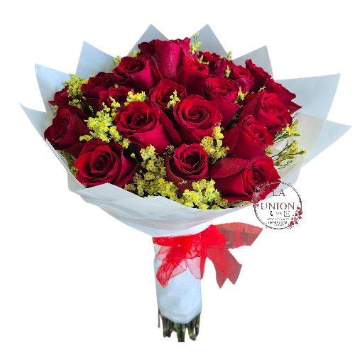 ramo con 25 rosas rojas - Imagen 2