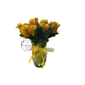 JARRON CON 18 ROSAS