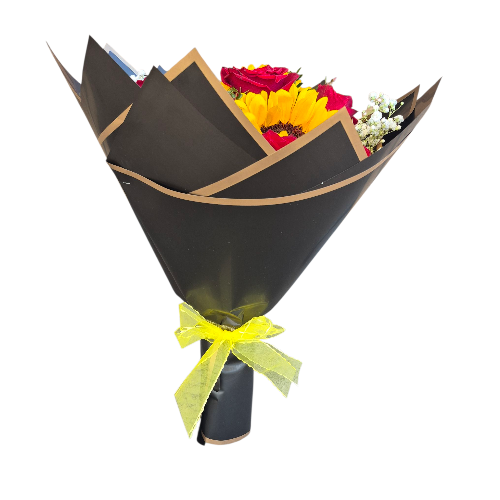 RAMO DE MANO CON 16 HERMOSAS FLORES - Imagen 3