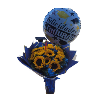 RAMO CON 15 HERMOSOS GIRASOLES