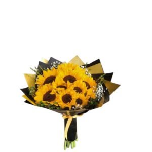 Arreglo con girasoles