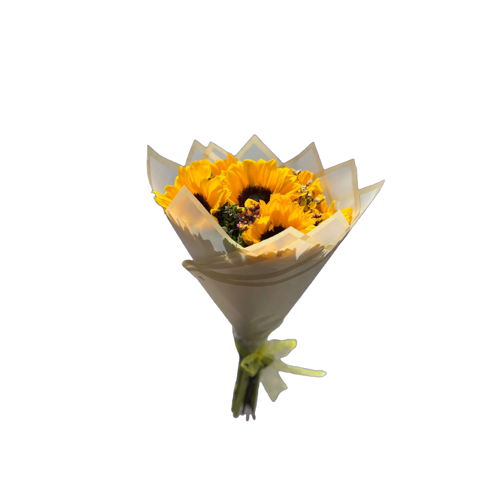 Hermoso arreglo de girasoles